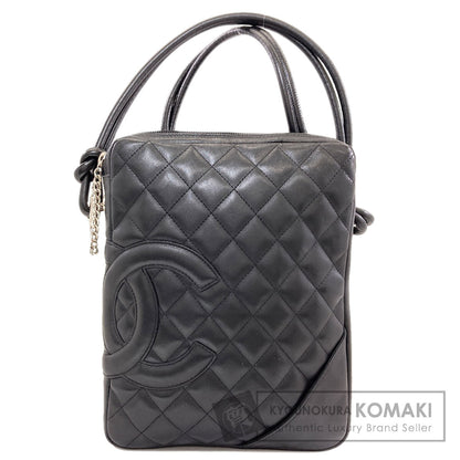CHANEL CAMBON LINE SilverHardware Shoulder Bag Lambskin Ladies [Used]