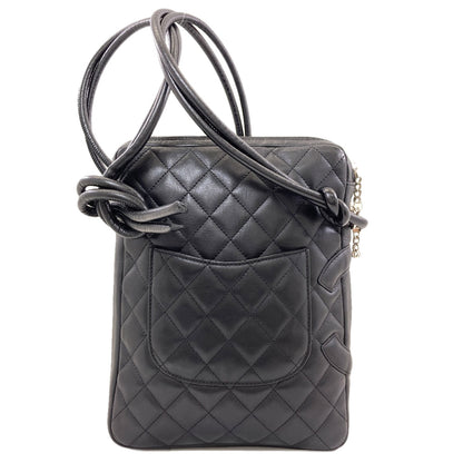 CHANEL CAMBON LINE SilverHardware Shoulder Bag Lambskin Ladies [Used]