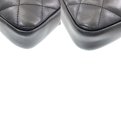 CHANEL CAMBON LINE SilverHardware Shoulder Bag Lambskin Ladies [Used]