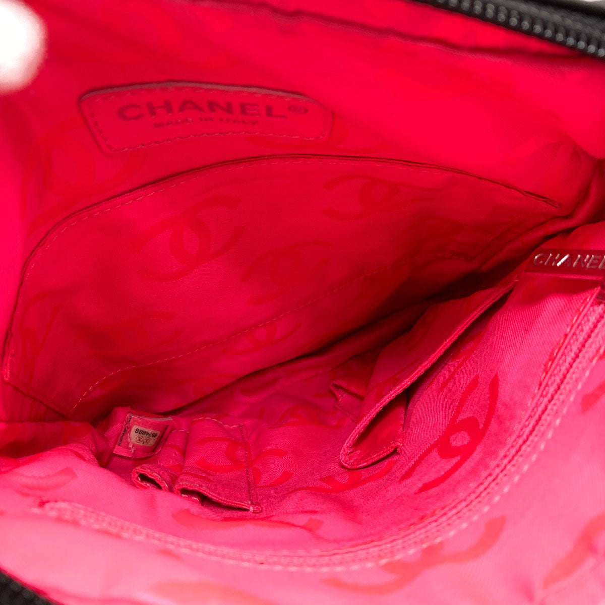 CHANEL CAMBON LINE SilverHardware Shoulder Bag Lambskin Ladies [Used]