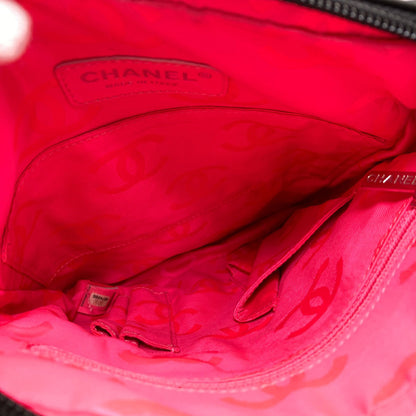 CHANEL CAMBON LINE SilverHardware Shoulder Bag Lambskin Ladies [Used]