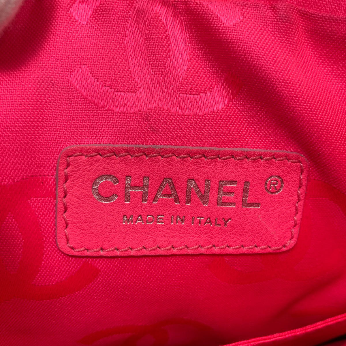 CHANEL CAMBON LINE SilverHardware Shoulder Bag Lambskin Ladies [Used]