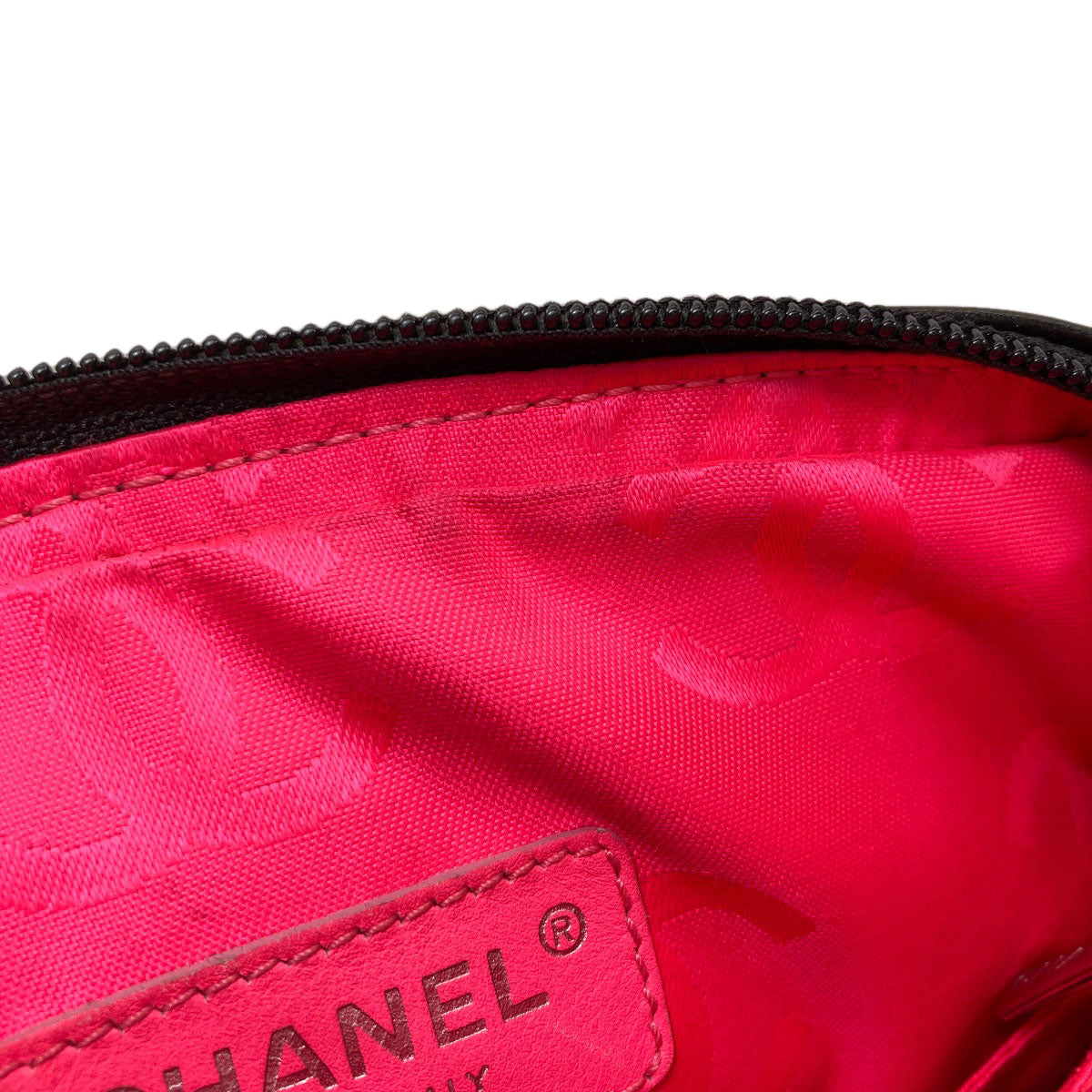 CHANEL CAMBON LINE SilverHardware Shoulder Bag Lambskin Ladies [Used]