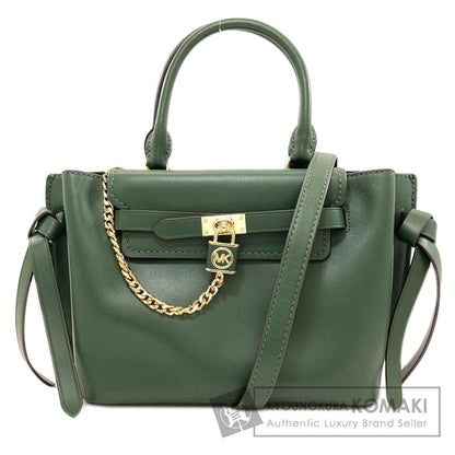 Michael Kors Belted Satchel Padlock 2WAY Handbag Leather Ladies [Used]