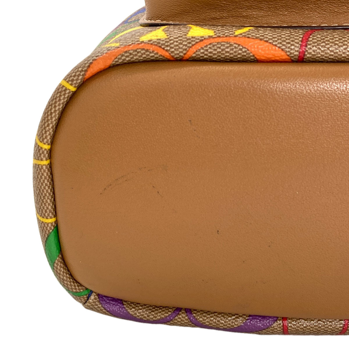 COACH C4097 Rainbow Backpack Â· Daypack PVC Ladies [Used]