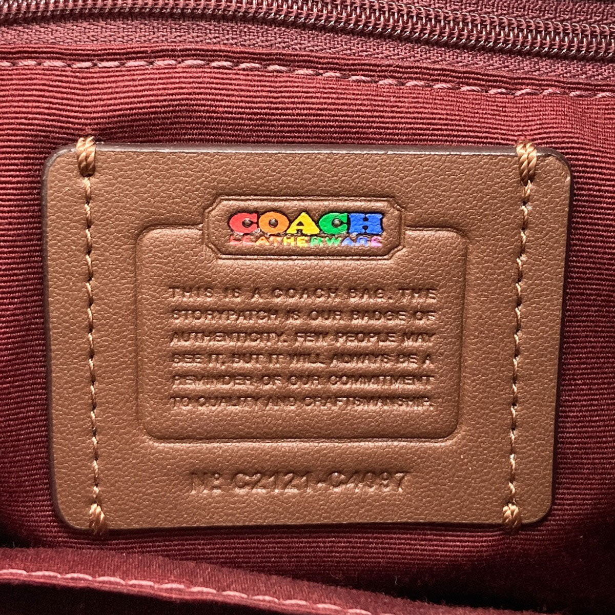 COACH C4097 Rainbow Backpack Â· Daypack PVC Ladies [Used]