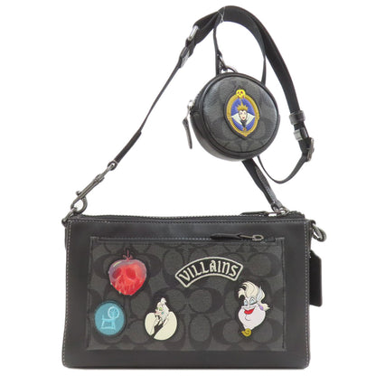 COACH CC094 Disney collaboration Holden signature patch Shoulder Bag Leather Ladies [Used]