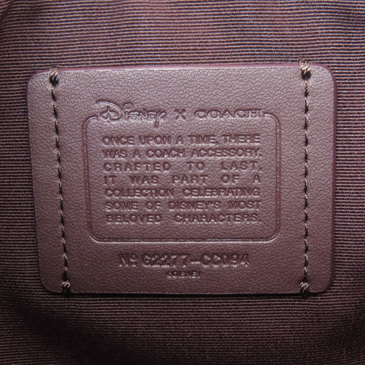 COACH CC094 Disney collaboration Holden signature patch Shoulder Bag Leather Ladies [Used]