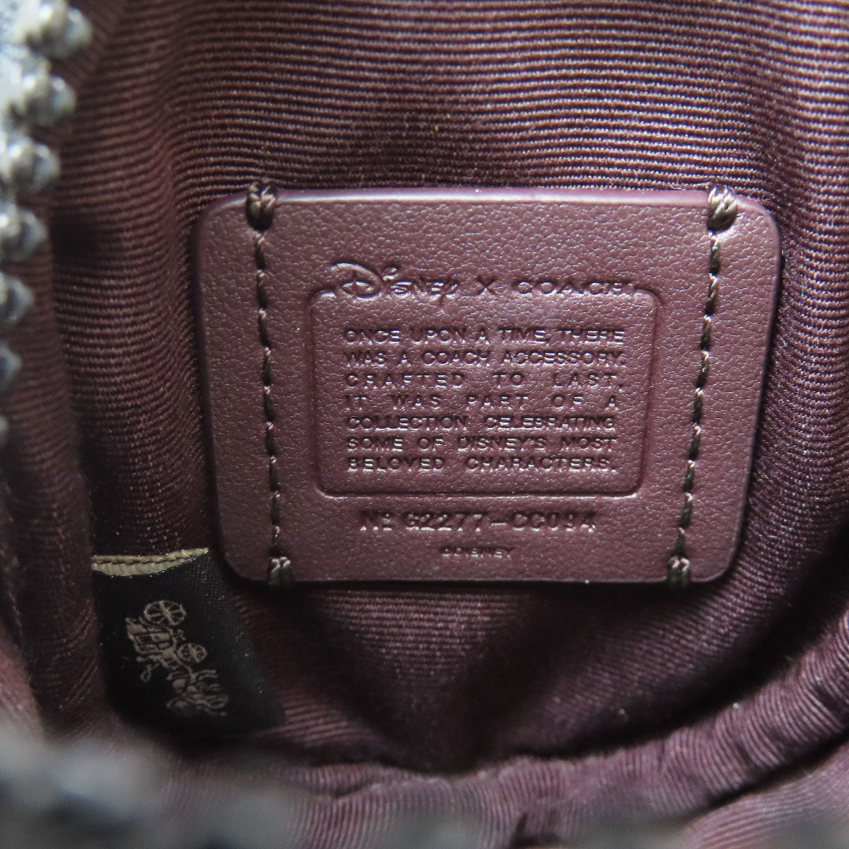 COACH CC094 Disney collaboration Holden signature patch Shoulder Bag Leather Ladies [Used]
