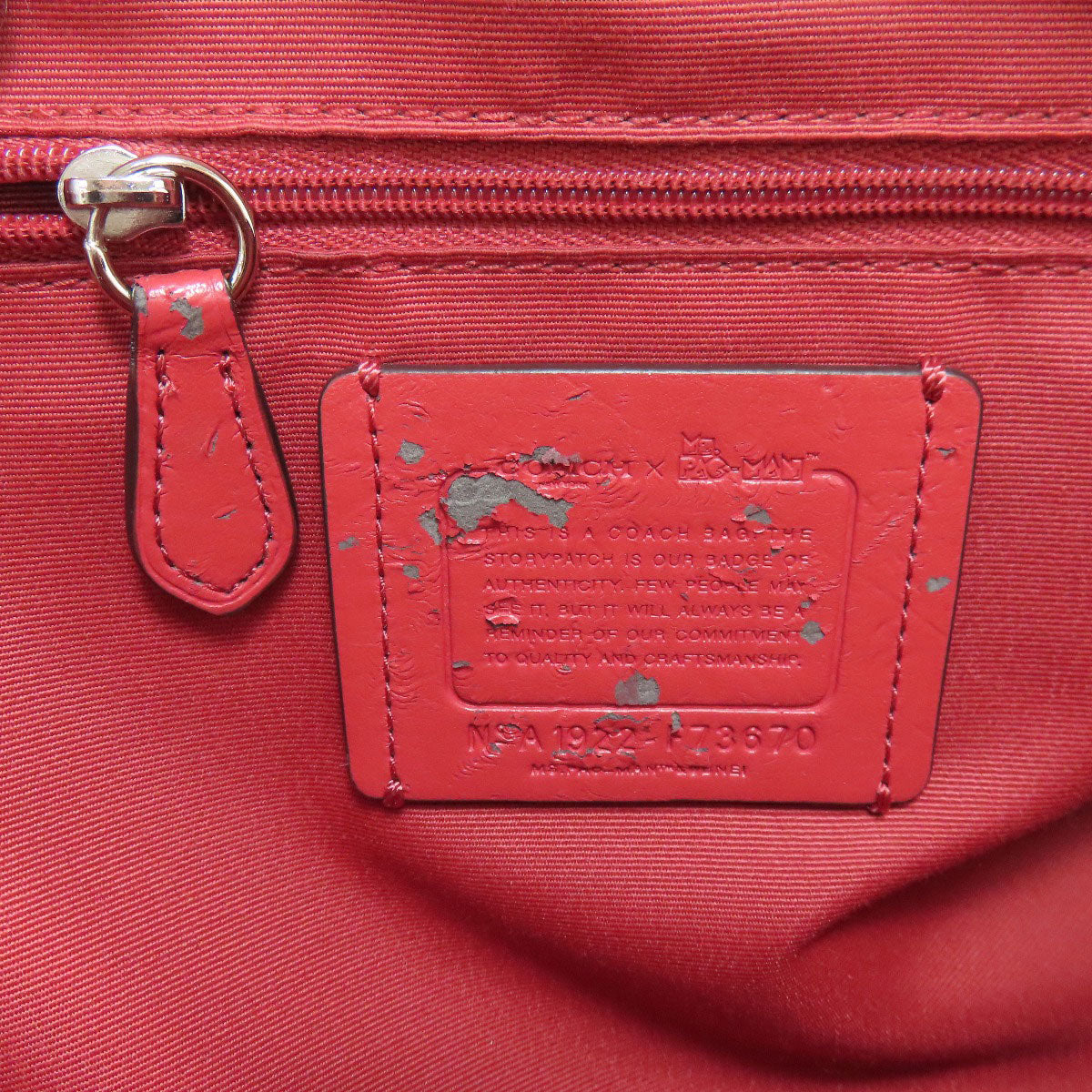 COACH F73670 Pac-Man Collaboration Signature 2-Way Bag Handbag PVC Ladies [Used]