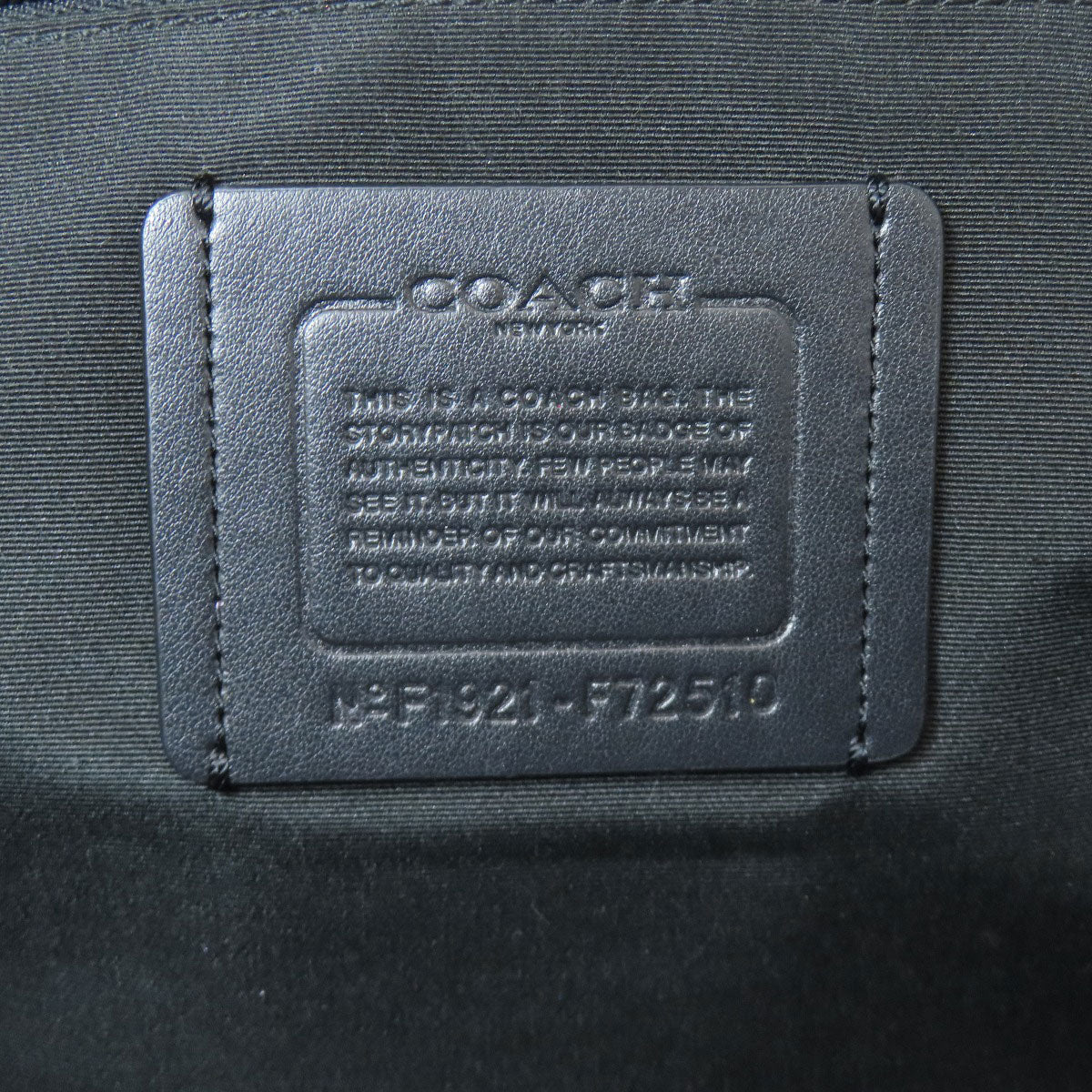 COACH F72510 logo Backpack Â· Daypack Leather Ladies [Used]