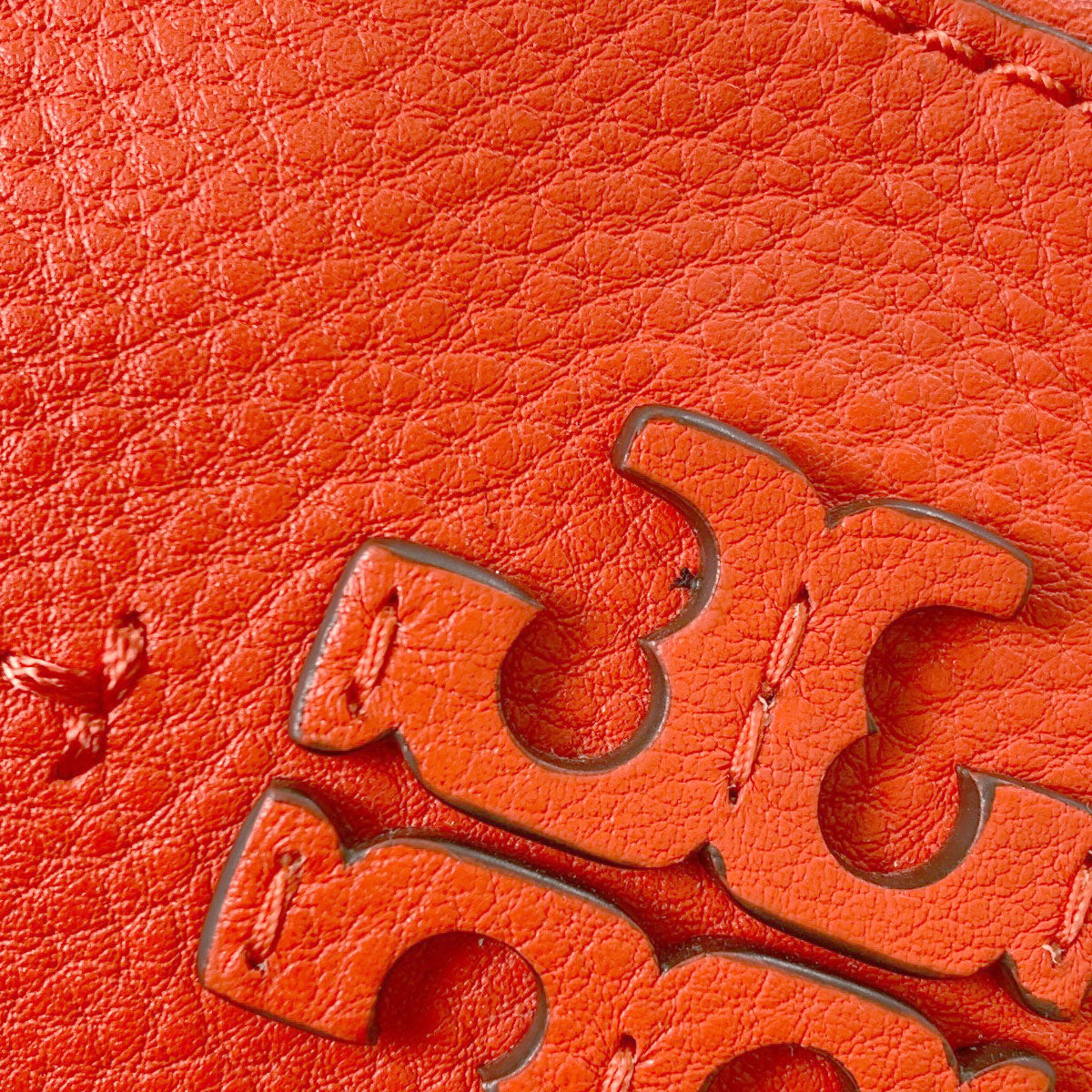 Tory Burch logo Shoulder Bag Leather Ladies [Used]
