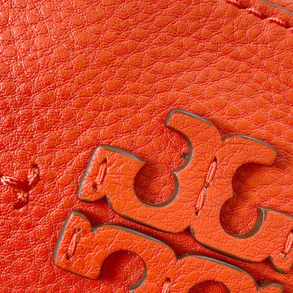 Tory Burch logo Shoulder Bag Leather Ladies [Used]