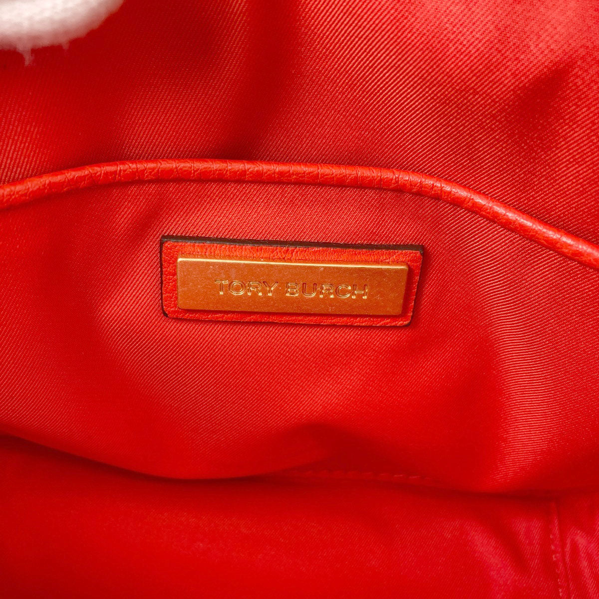 Tory Burch logo Shoulder Bag Leather Ladies [Used]