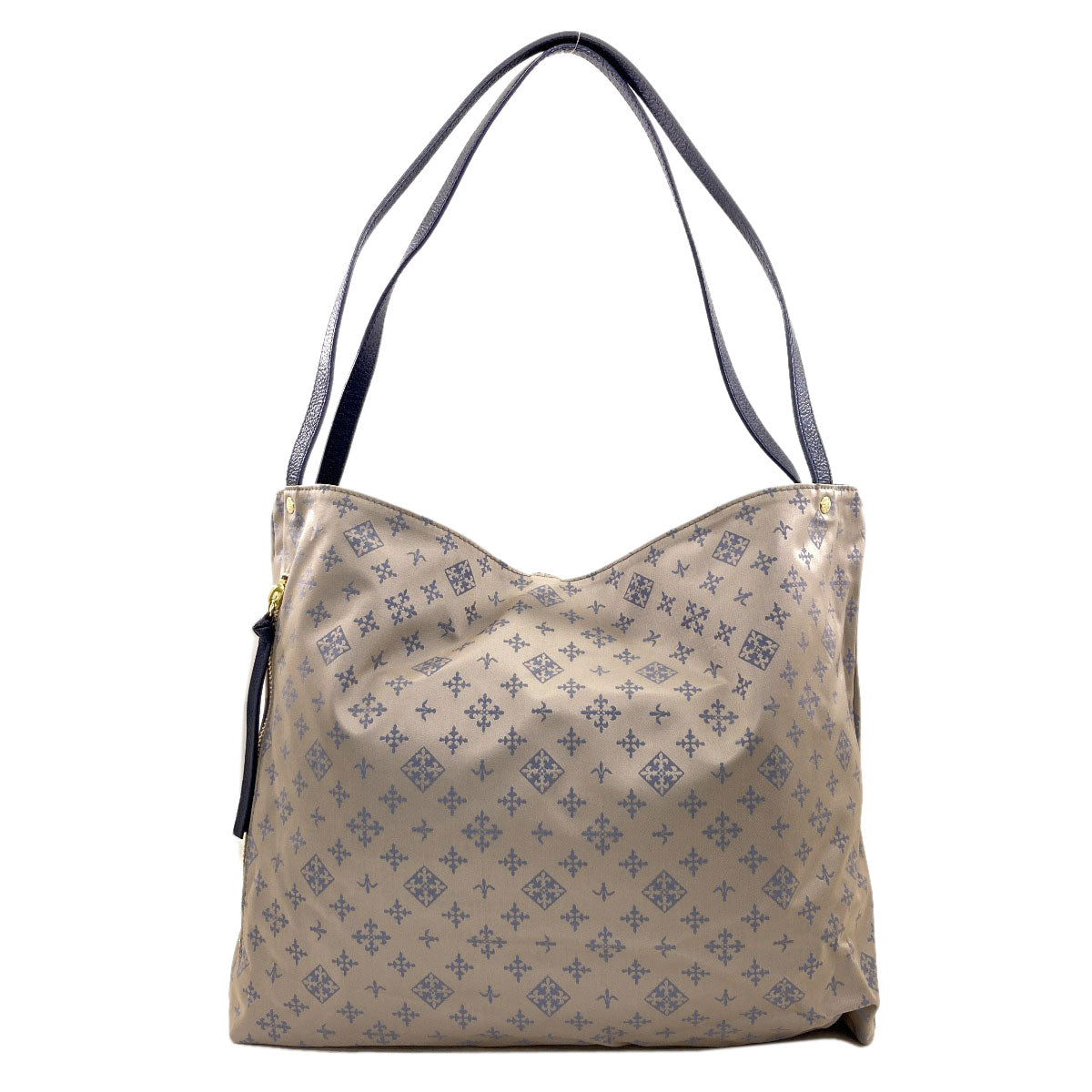russet Reversible fleur-de-lis Tote Bag Nylon Ladies [Used]