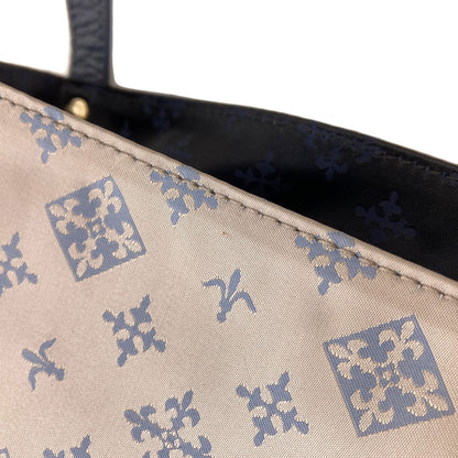 russet Reversible fleur-de-lis Tote Bag Nylon Ladies [Used]