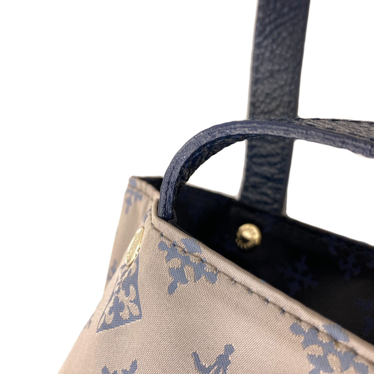 russet Reversible fleur-de-lis Tote Bag Nylon Ladies [Used]