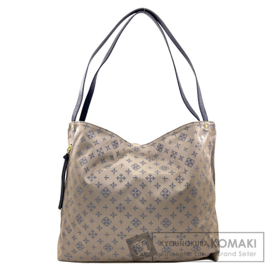 russet Reversible fleur-de-lis Tote Bag Nylon Ladies [Used]