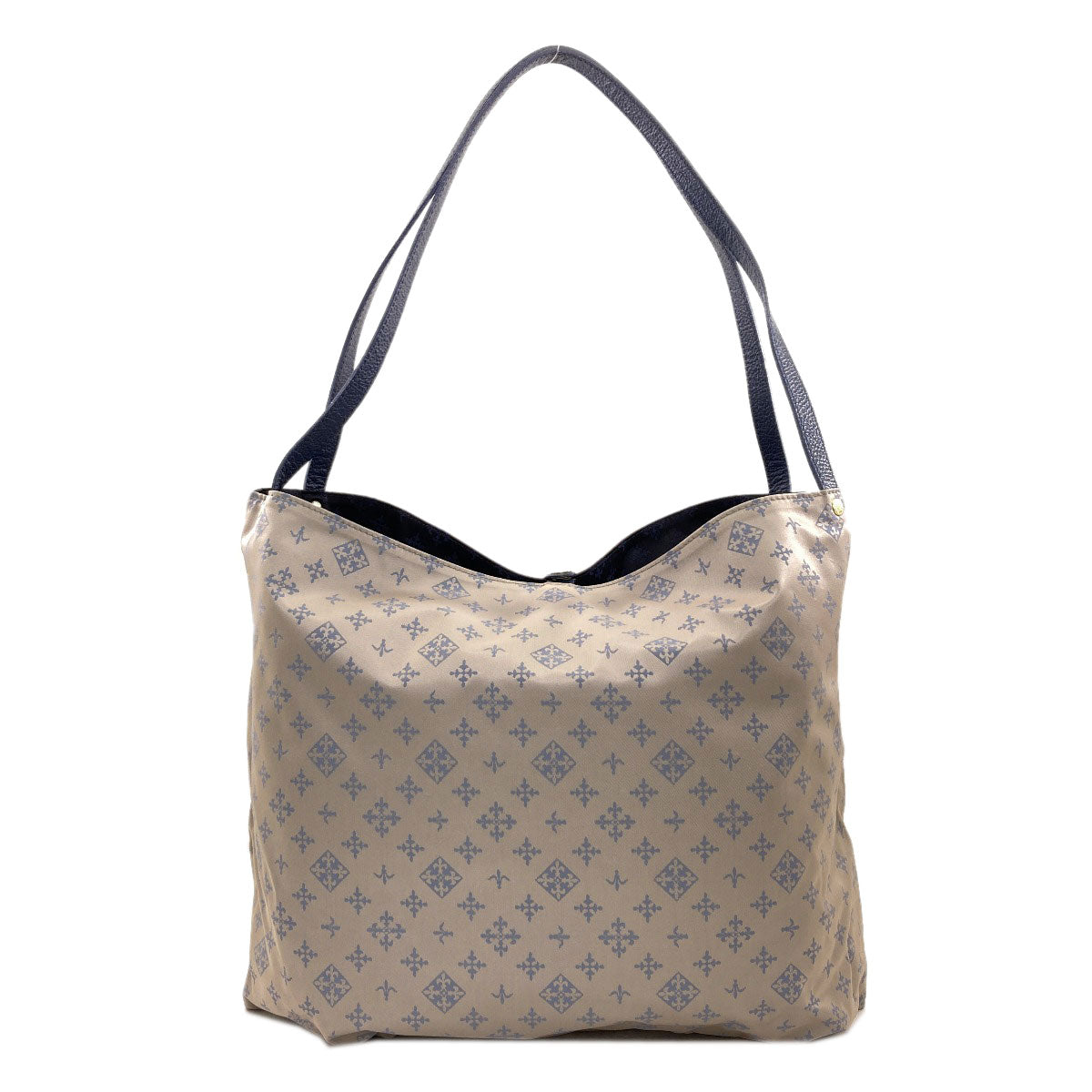 russet Reversible fleur-de-lis Tote Bag Nylon Ladies [Used]