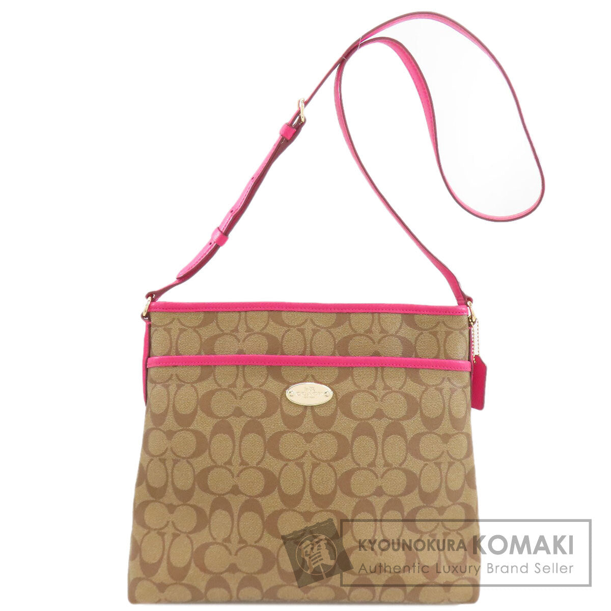COACH F34938 Signature Shoulder Bag PVC Ladies [Used]