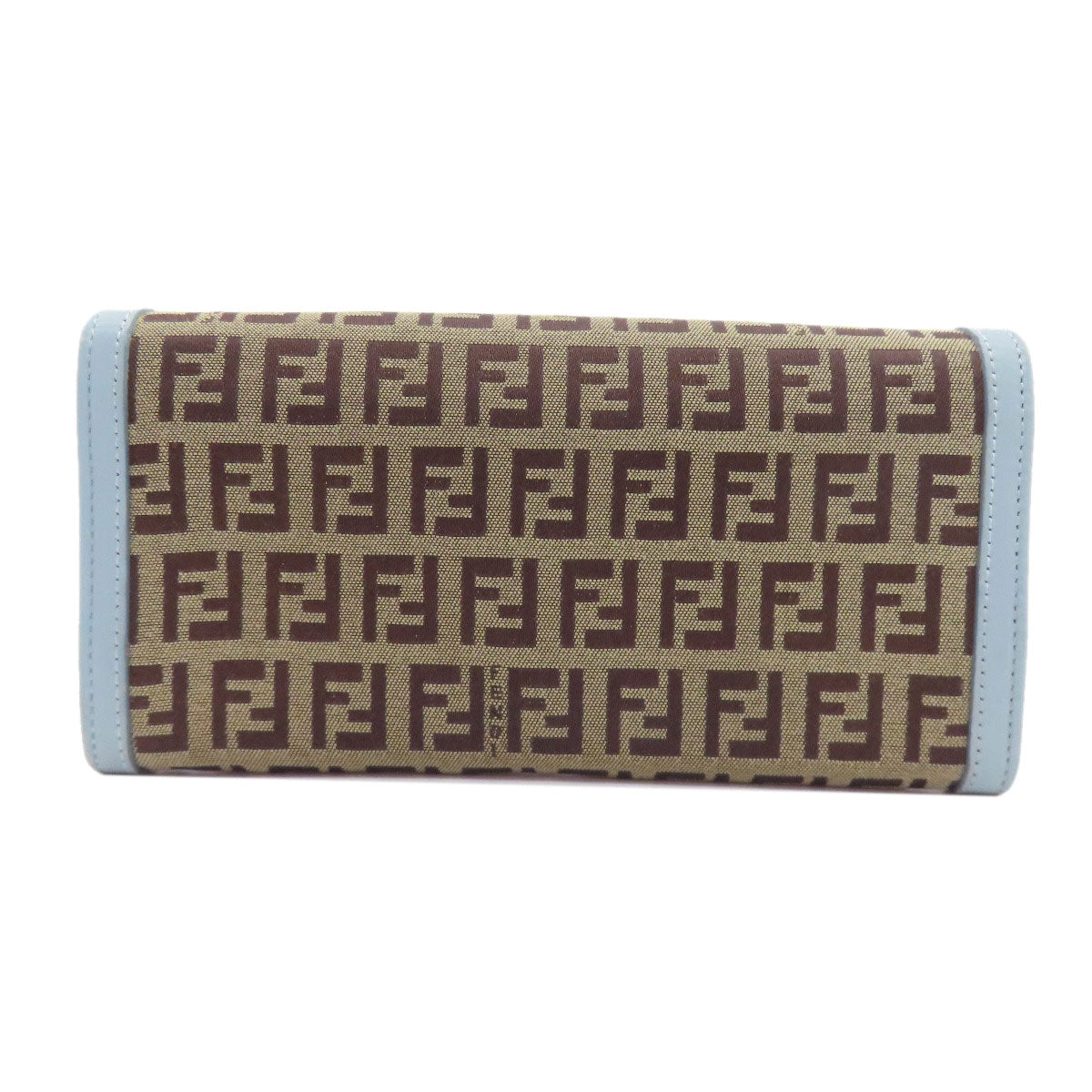 FENDI Zucchinopattern Long wallet (with coin pocket) Canvas Ladies [Used]