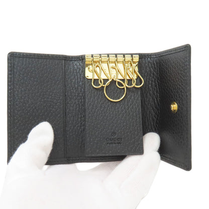 GUCCI 456118 Double G key holder Leather Ladies [Used]