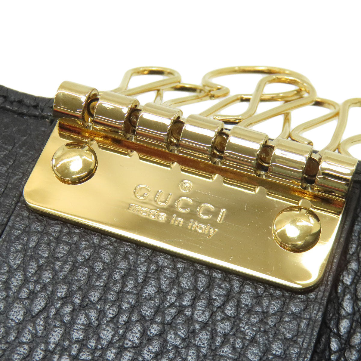 GUCCI 456118 Double G key holder Leather Ladies [Used]