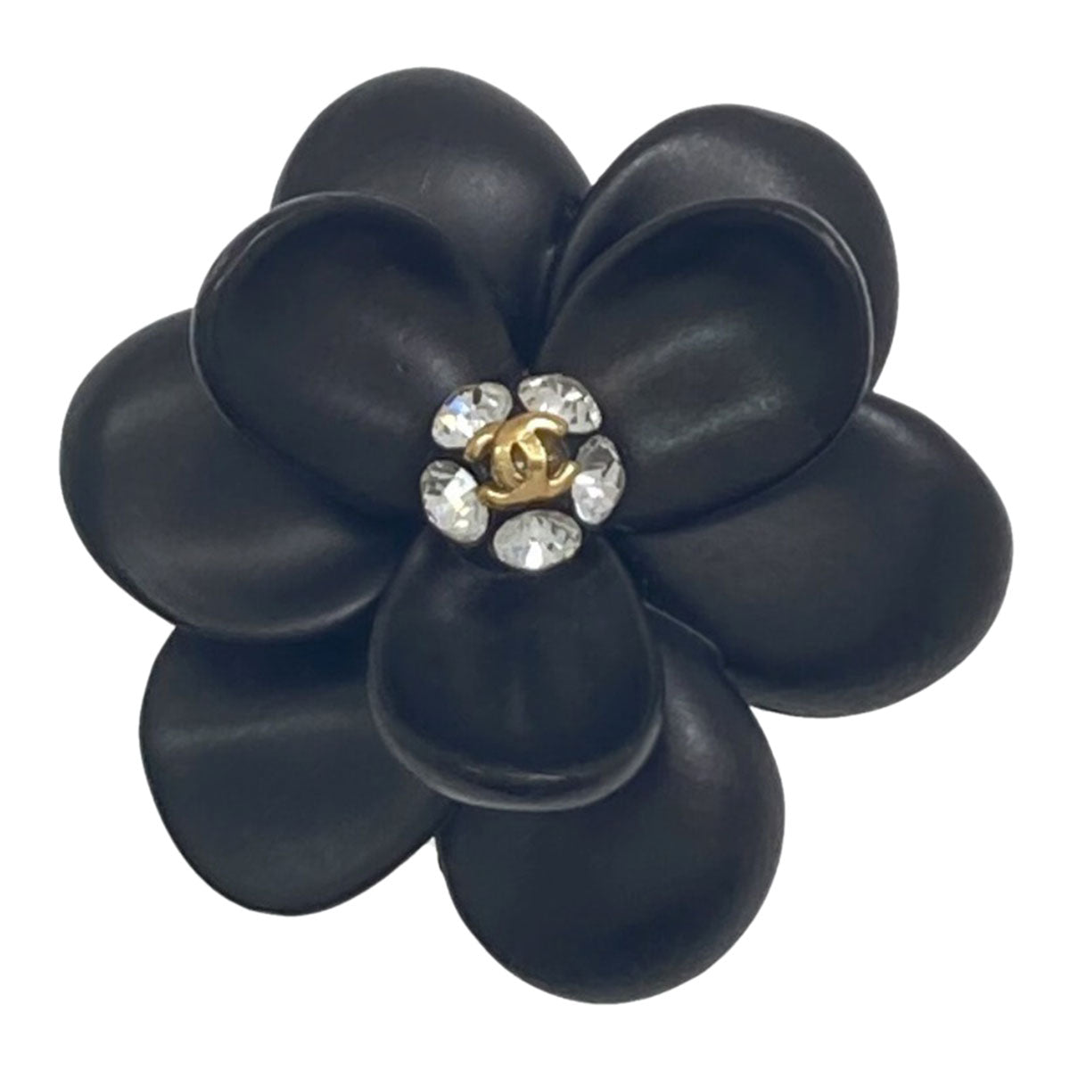 CHANEL COCO Mark Flower motif Brooch Metal Ladies [Used]