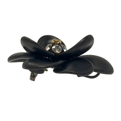 CHANEL COCO Mark Flower motif Brooch Metal Ladies [Used]