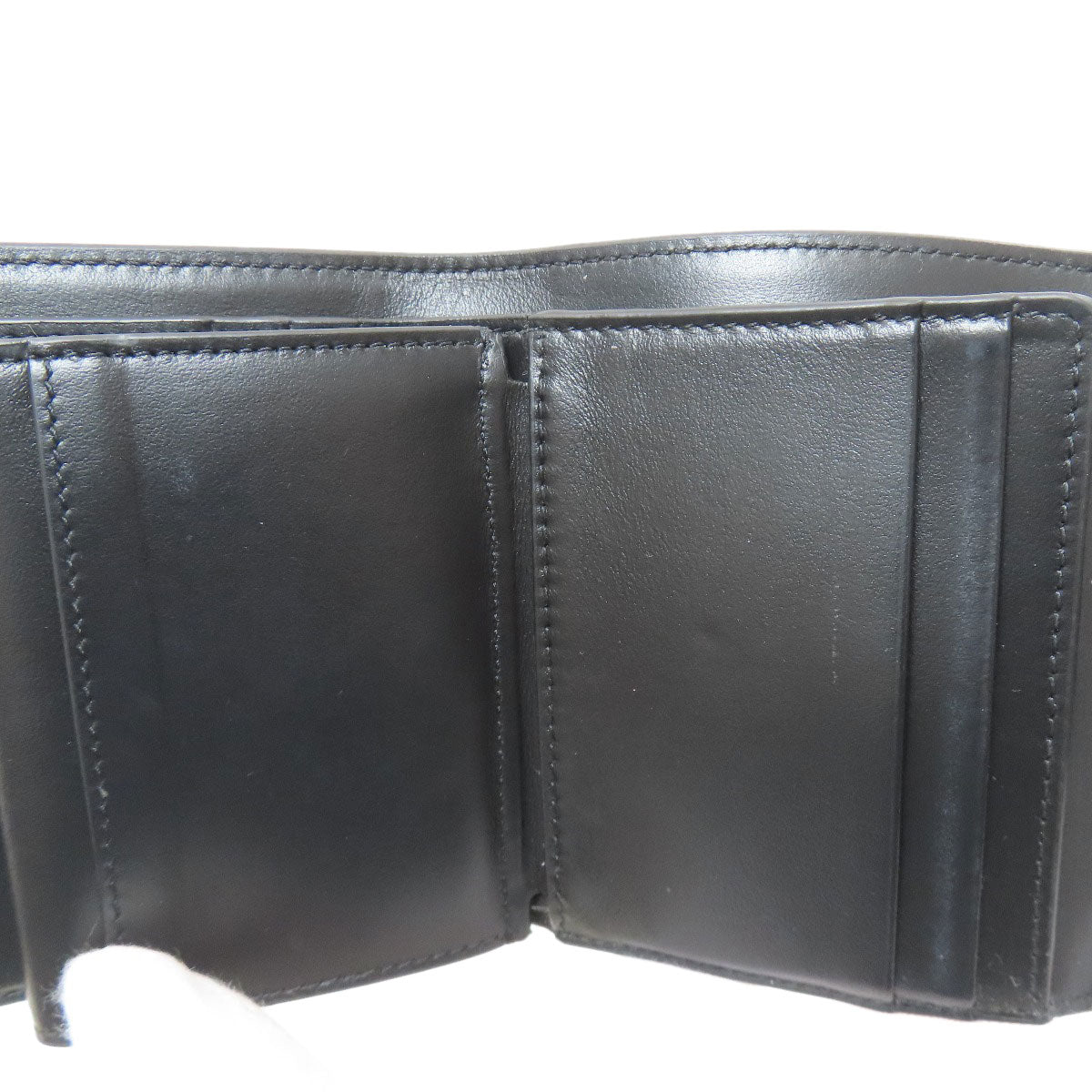 CELINE Triomphe Flap Tri-fold wallet (with Coin Pocket) Leather Ladies [Used]