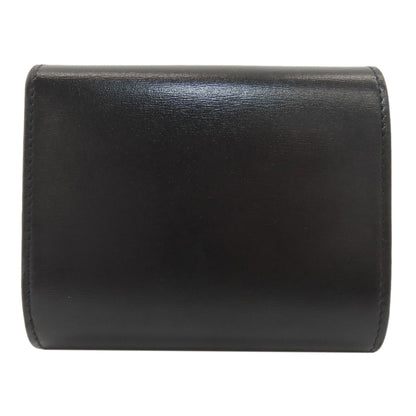 CELINE Triomphe Flap Tri-fold wallet (with Coin Pocket) Leather Ladies [Used]