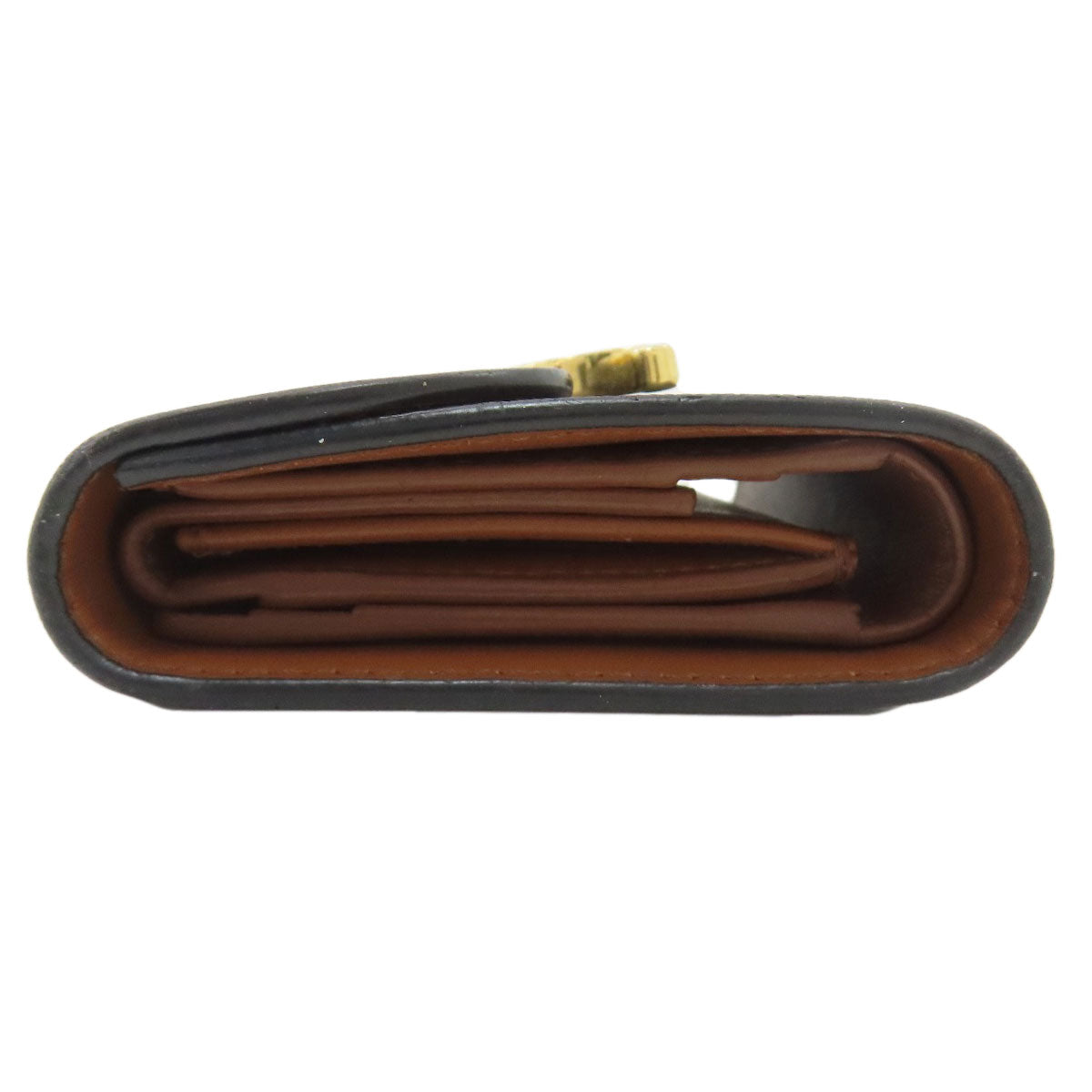 CELINE Triomphe Flap Tri-fold wallet (with Coin Pocket) PVC Ladies [Used]