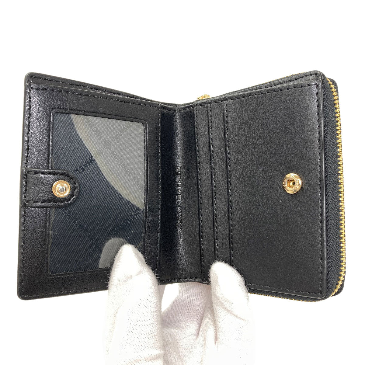 Michael Kors logo Bifold Wallet with Coin Pocket PVC Ladies [Used]