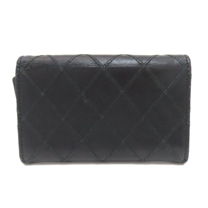 CHANEL Matelasse COCO Mark Card Case Leather Ladies [Used]