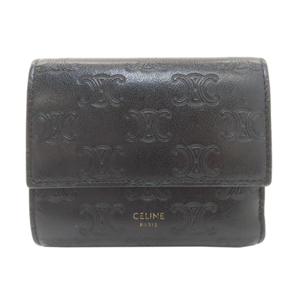 CELINE Small trifold wallet Tri-fold wallet (with Coin Pocket) Leather Ladies [Used]
