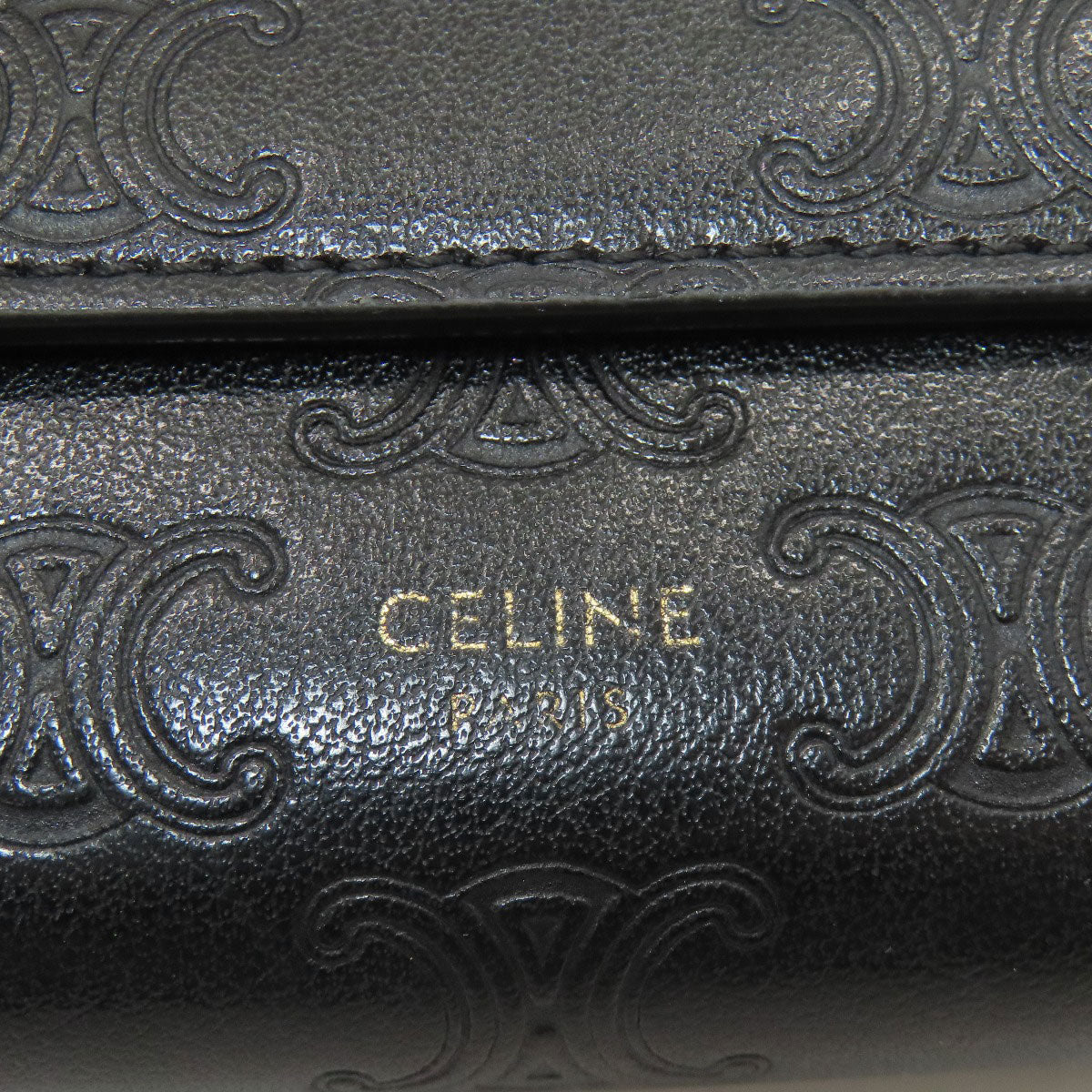 CELINE Small trifold wallet Tri-fold wallet (with Coin Pocket) Leather Ladies [Used]