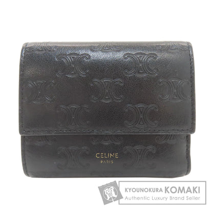 CELINE Small trifold wallet Tri-fold wallet (with Coin Pocket) Leather Ladies [Used]