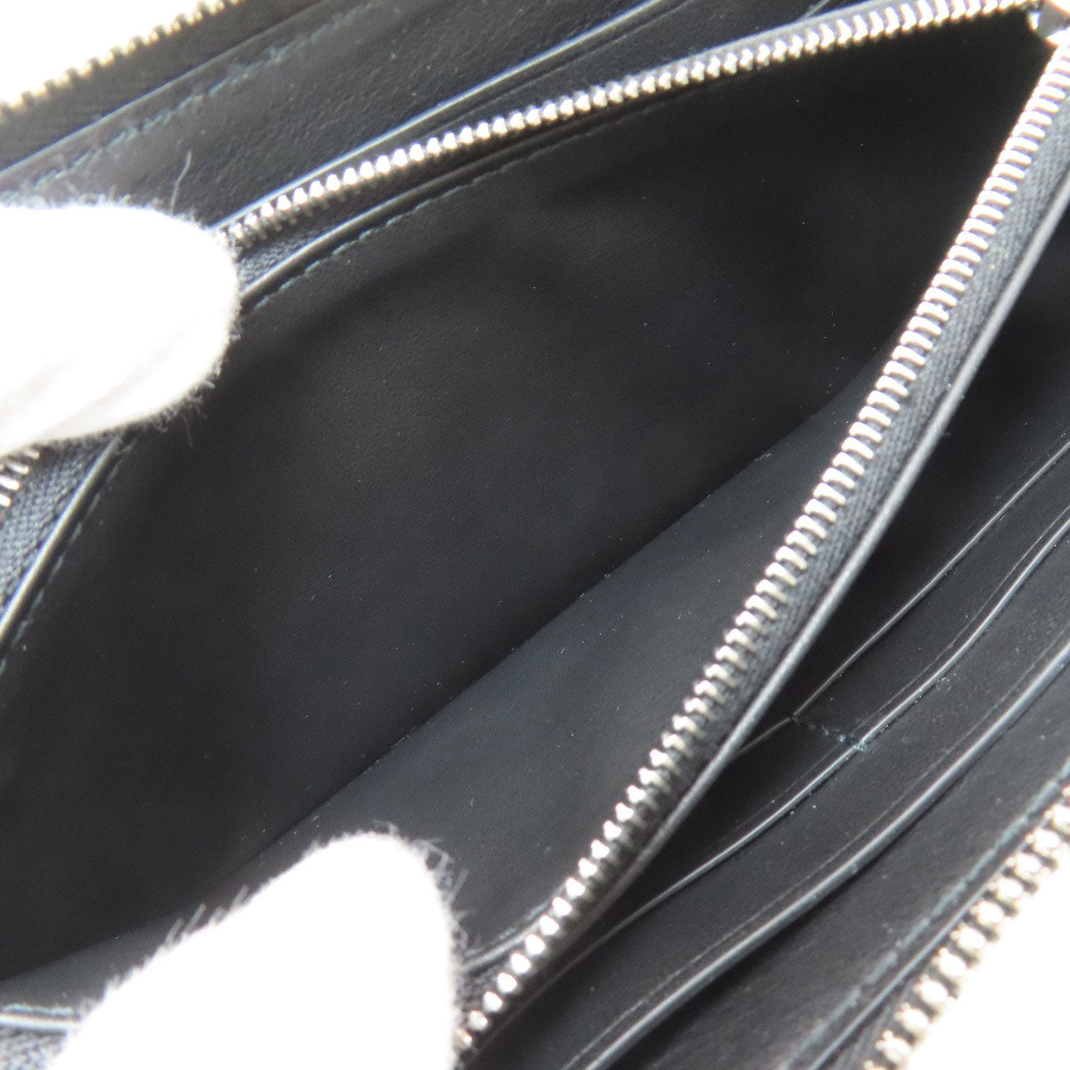 BOTTEGA VENETA Embossed finish, simple design Long wallet (with coin pocket) Leather Ladies [Used]