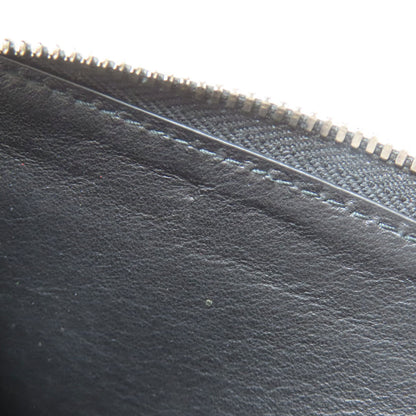 BOTTEGA VENETA Embossed finish, simple design Long wallet (with coin pocket) Leather Ladies [Used]