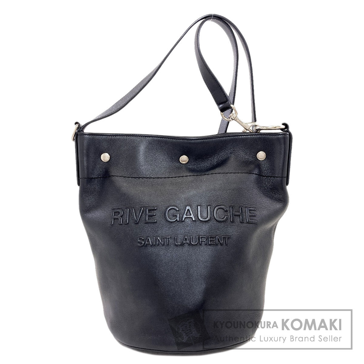 SAINT LAURENT logo Shoulder Bag Calf Ladies [Used]