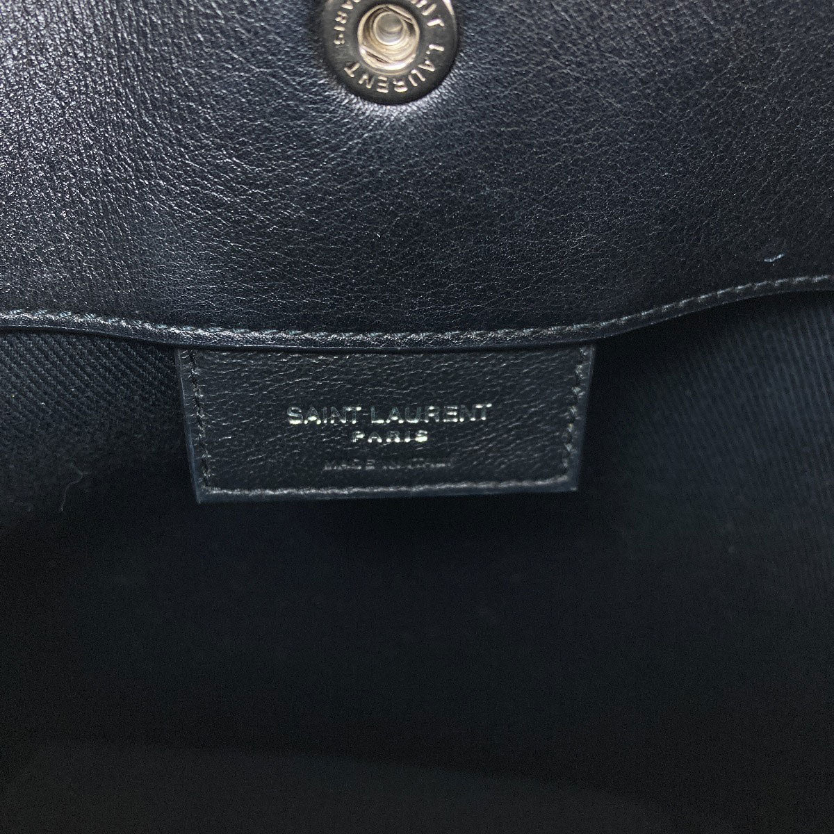 SAINT LAURENT logo Shoulder Bag Calf Ladies [Used]