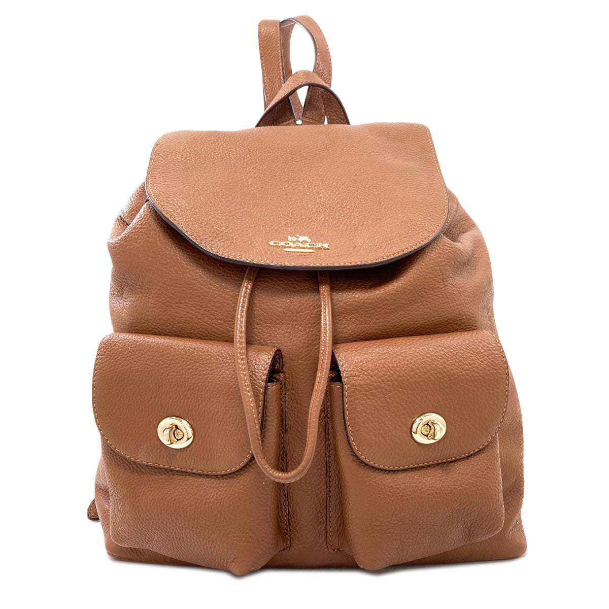 COACH F37410 logo Backpack Â· Daypack Leather Ladies [Used]