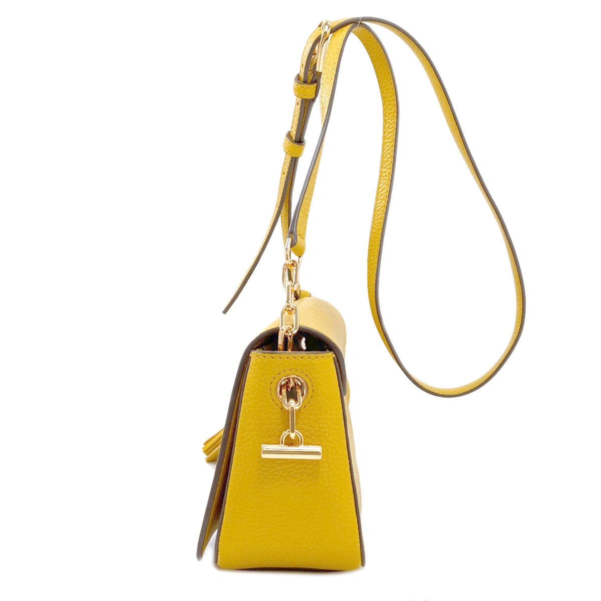 Tory Burch logo Shoulder Bag Leather Ladies [Used]