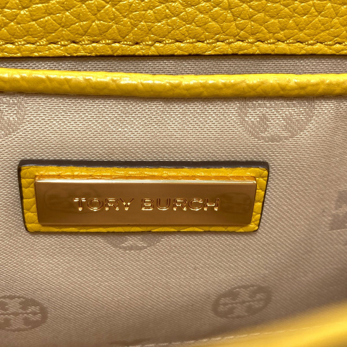 Tory Burch logo Shoulder Bag Leather Ladies [Used]