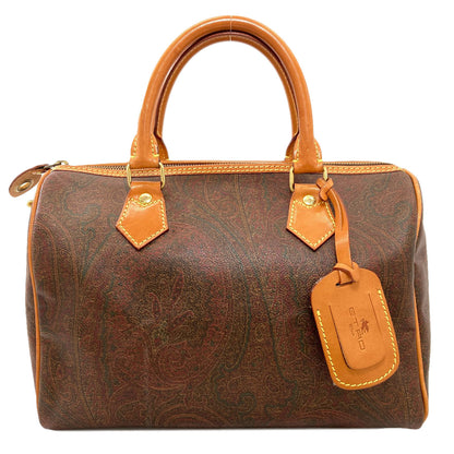 ETRO Paisley pattern Boston bag PVC Ladies [Used]