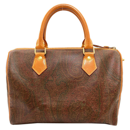 ETRO Paisley pattern Boston bag PVC Ladies [Used]