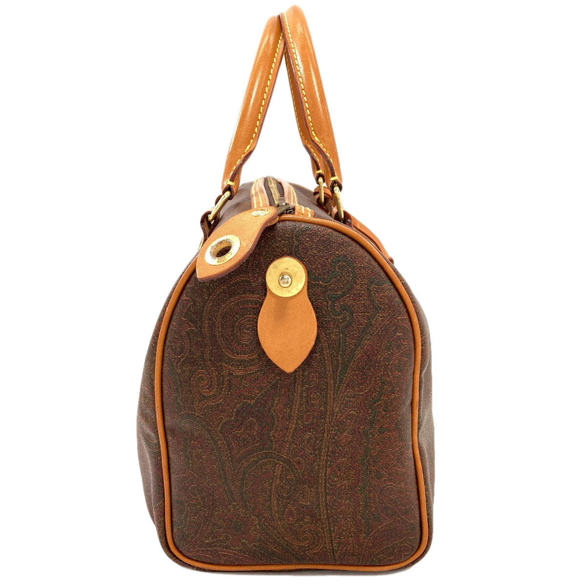 ETRO Paisley pattern Boston bag PVC Ladies [Used]
