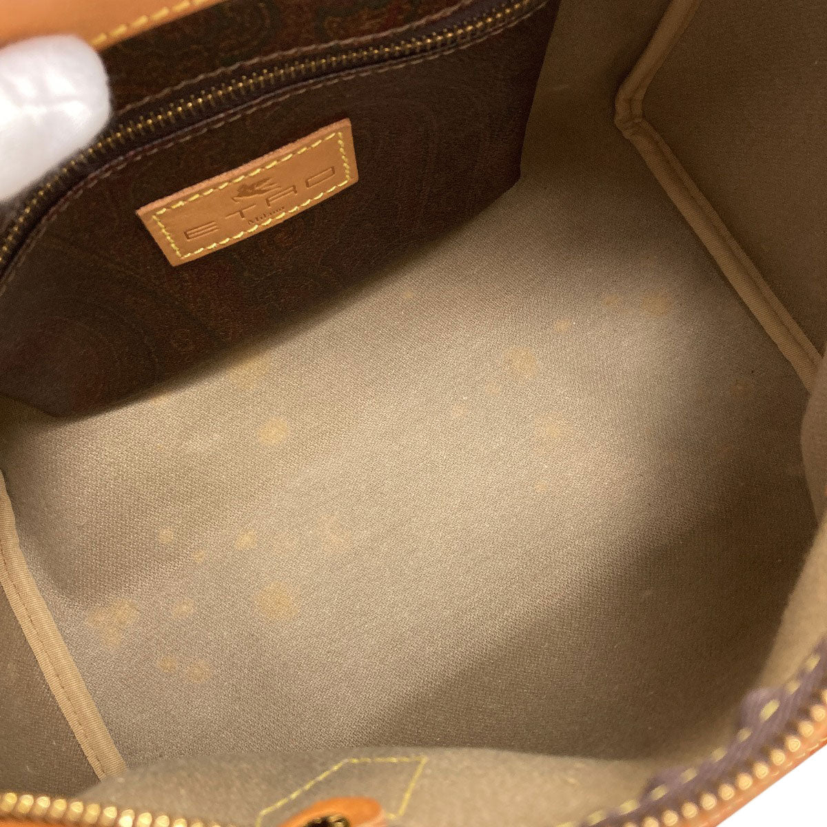 ETRO Paisley pattern Boston bag PVC Ladies [Used]