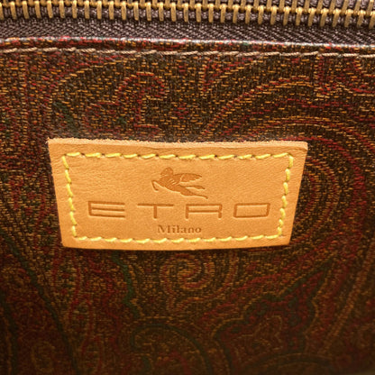 ETRO Paisley pattern Boston bag PVC Ladies [Used]