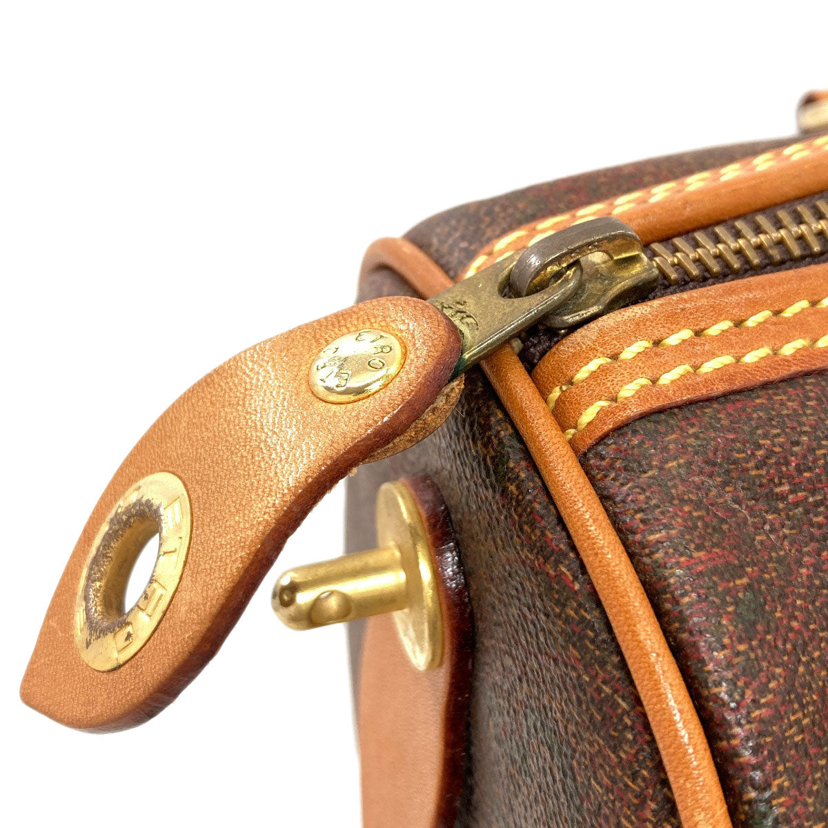 ETRO Paisley pattern Boston bag PVC Ladies [Used]